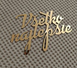 Zápich zrkadlový Všetko najlepšie